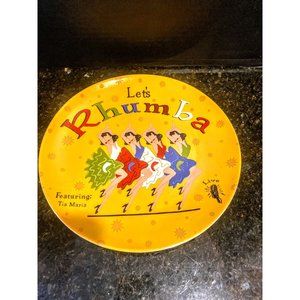 Pottery Barn 10" Lets Dance "Rhumba" Plate